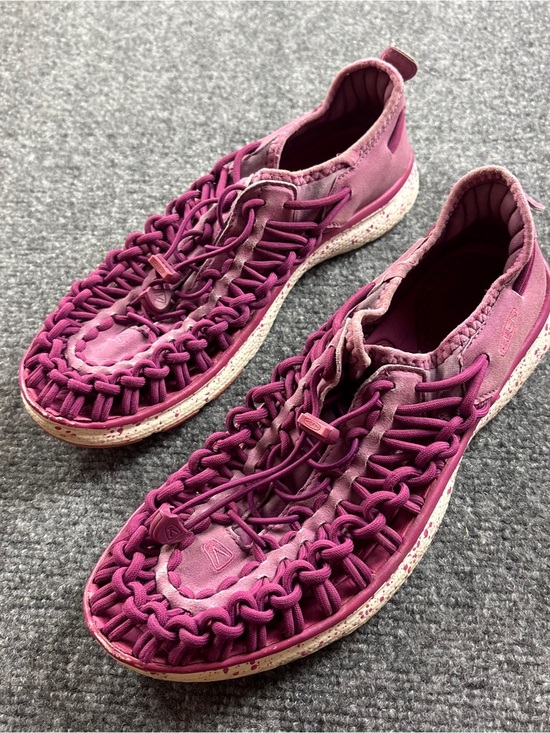 Keen Shoes - KEEN Women’s Uneek Paracord Weaved Sandal shoe Dahalia Mauve Pink size: 6